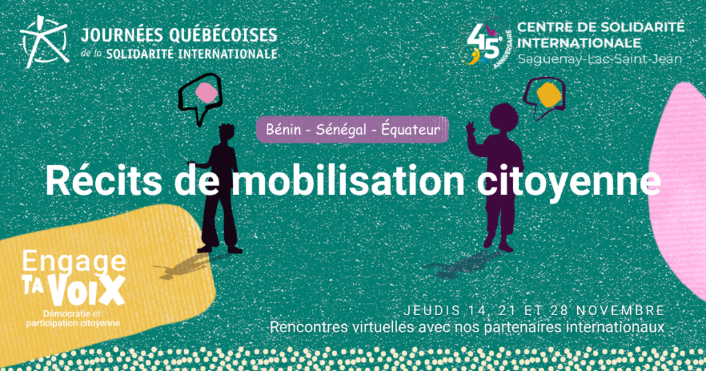 Infographie pour la série Récits de mobilisation citoyenne