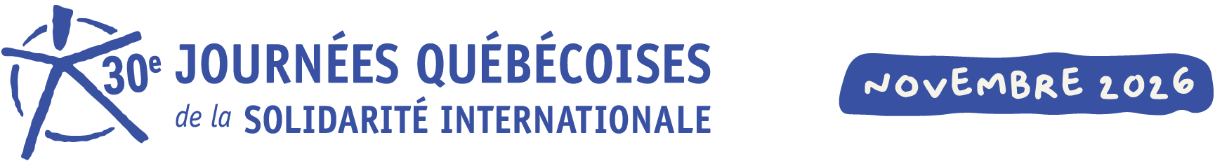 Logo JQSI2026 - Journées québécoises de la solidarité internationales